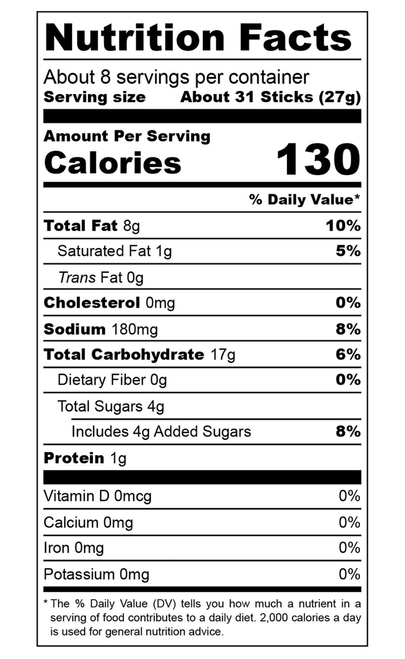 Pop Daddy GF Cinnamon Sugar Pretzels